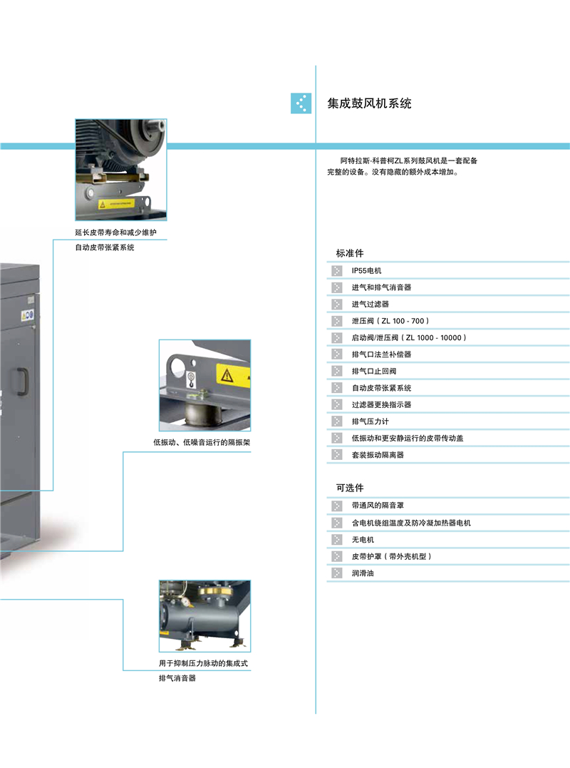 阿特拉斯羅茨鼓風機ZL系列1.5-250KW