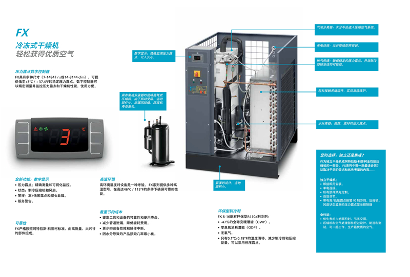 阿特拉斯冷凍式干燥機F，FX，FD5-400L/S